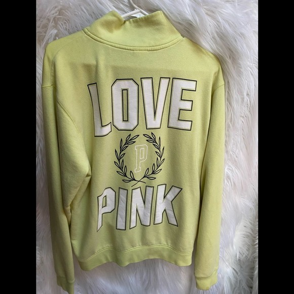 Pink Victoria’s Secret Half Zip Oversized Hoodie S - Picture 3 of 3